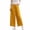 Yellow, variant on Admvng Women's Plus Size Pants with Pockets Solid Wide Leg Elastic Waist Casual Full Length Pants