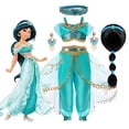thumbnail image 2 of Disfraz de princesa árabe de Disney Jasmine para niña, vestido de bombardeo de Halloween, ropa de Cosplay para niños, cumpleaños ix zhangmengya unisex, 2 of 2