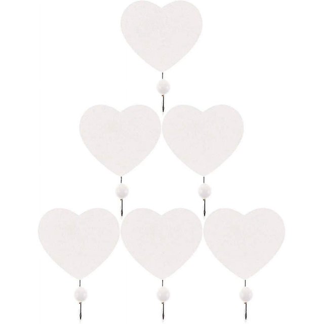 Gancho de pared Soporte para llaves Gancho de corazón de madera Gancho para toallas Soporte de pared Gancho decorativo Gancho para baño Suministros para el hogar Caja de almacenami