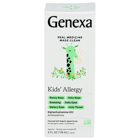 (Pack Of 8) Genexa Allergy Kids Antihistamine 4 Fl Oz