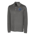 thumbnail image 2 of Men's-Cutter & Buck  Gray Sporting Kansas City Big & Tall Advantage Eco Tri-Blend Pique Long Sleeve Polo, 2 of 3
