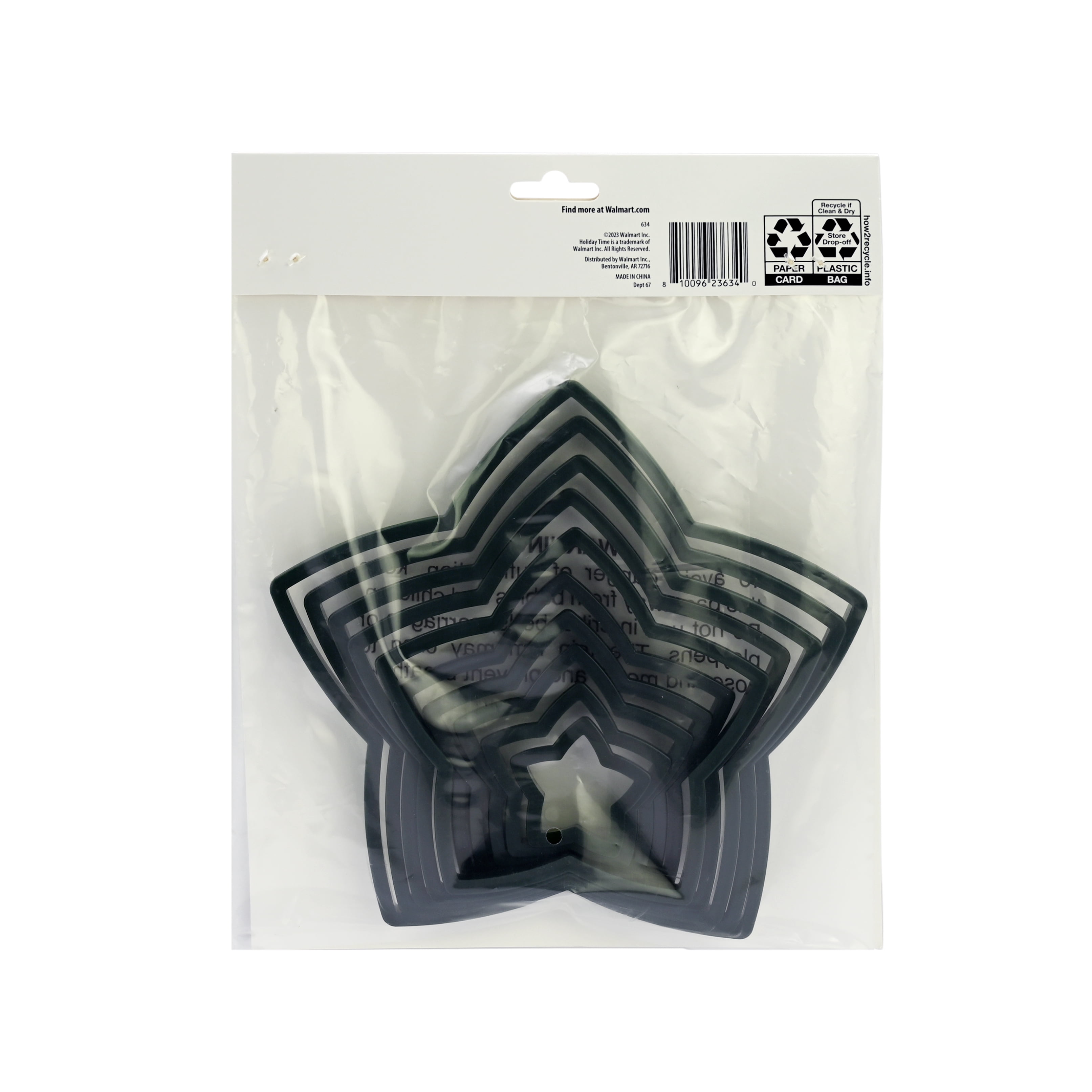 Holiday Time Stacked Tree Cookie Cutter Set, 10 Pieces