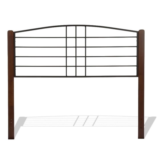 Dayton Full Headboard Only - Textured Black & Spice
