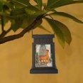 thumbnail image 4 of Farfi Linterna Solar Decorativa De Mano Llamativa Multiusos Ahorro De Energía Decoración Navideña Regalos Energía Solar Led Lámpara De Viento Colgante Palace Li, 4 of 4