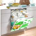 thumbnail image 4 of St. Patrick's Day Cute Leprechaun and Beer Dishwasher Magnet Cover Front Door Decorative Refrigerator Covers Magnetic Sheet Sticker Wash Machine Fridge Panel Decal for Kitchen Appliance 23x26 in, 4 of 6