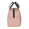 thumbnail image 4 of Blush Pink Ditsy Floral Lunch Bag Thick Aluminum Foil Cooler Tote for Women Work Picnic Gift, 4 of 7