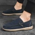 thumbnail image 5 of New Men's Casual Canvas Loafers Slip On Breathable Flats Boat Shoes Driving Shoes Moccasins Casual Walking Shoes, 5 of 9