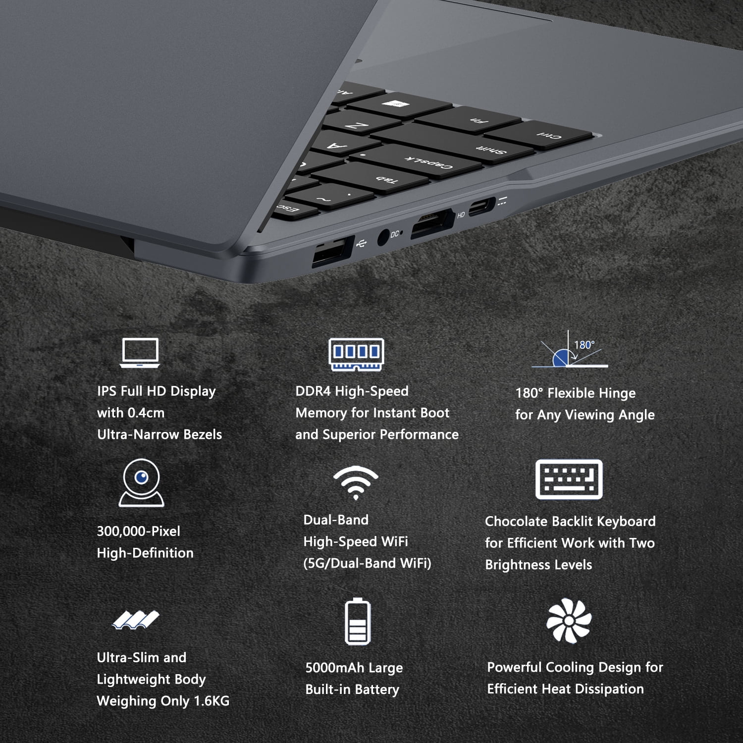 15.6 In Laptop Intel i7 6500U RAM16GB SSD512GB 1920*1080 screen Display Fingerprint Unlock Notebook Computers