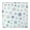 Square Snowflakes-69, variant on Christmas Dining Round Tablecloth with Stretchable Edge, 44 Inch Circular Fit Decorated with a Jolly Snowflake and Holiday Print