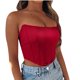 thumbnail image 1 of Moda mujer Casual sólido Sexy sin mangas Bandeau chaleco Base camisa Tops Fridja qr1295, 1 of 7