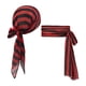 thumbnail image 1 of Conjunto de disfraz de pirata, turbante, banda para la cabeza, pañuelo, diadema, disfraz decorativo Negro Rojo, 1 of 7