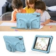 thumbnail image 5 of for iPad mini 1/2/3/4/5 Case for Kids with 90° Rotatable Folding Butterfly Stand Shoulder Strap Cover Heavy Duty Protection for iPad mini 1/2/3/4/5, Lightblue, 5 of 6