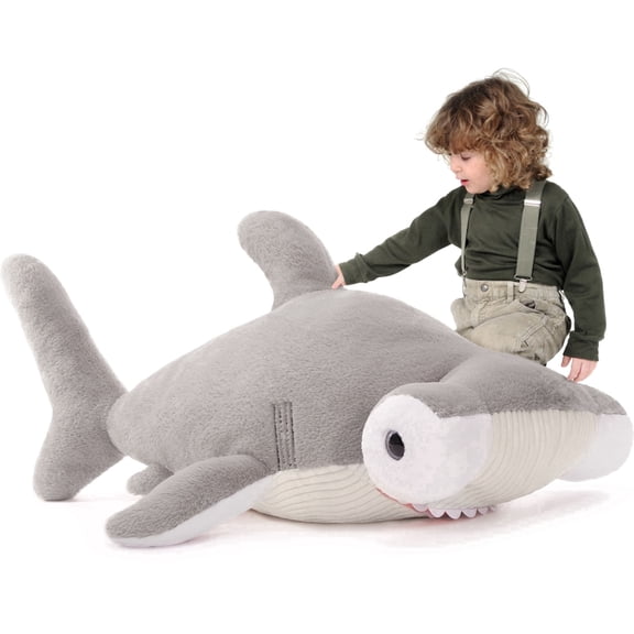 MaoGoLan 43'' Hammerhead Shark Stuffed Animal Giant Shark Pillow Plush Toy
