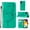 Green, variant on TECH CIRCLSamsung Galaxy A54 5G Wallet Case, Embossed Butterfly PU Leather Credit Card Holder Slots Full Body Protection Kickstand Flip Folio Shockproof TPU Phone Cover,Black