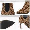 thumbnail image 3 of Dream Pairs Women's Fashion Stilettos High Heel Pointed Toe Ankle Boots KIZZY-1 LEOPARD Size 6.5, 3 of 5
