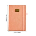 YAMB English Imitation Leather 2025 Calendar Planner,One Page Per Day