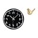 thumbnail image 1 of Reloj De Pared Acrílico Minimalista Moderno Con Figura De Pájaro Dorado, Escultura Artística, Adorno Decorativo Silencioso Para Oficina, Cocina, Comedor, Sala De Estar, Inauguración De La, 1 of 8