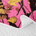 thumbnail image 5 of Manfei Abstract Camouflage Twin Quilt Set, Countryside Camo Twin Coverlet Set, Hot Pink, 2 Pieces, 1 Bedspread and 1 Pillowcase, 5 of 7