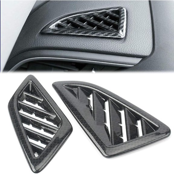 Xotic Tech Dashboard Side Air Vent AC Outlet Cover Trim, Carbon Fiber Pattern, Compatible with Honda Civic 10th Gen