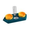 thumbnail image 4 of Point Bowls jinwen Fuente para beber Soporte antideslizante Tazón botella de agua comedero para mascotas Tres azules, 4 of 8