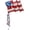 Patriotic Star Waving Flag, variant on PMU 10in Pre-Inflated Patriotic Top Hat American flag Balloon with Stick, 4th of July Balloons, Independence Day Decorations, Patriotic Decorations,USA Mylar Balloons, Red White Blue, (1/Pkg) pkg/1