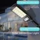 thumbnail image 5 of Naiovety 160 COB Solar LED Farola Impermeable PIR Sensor de movimiento Lámpara de control remoto inteligente 1200W Jardín exterior Luz de pared de Iluminación y accesorios lámpara de rejilla 10 Naiovety HA005678-02B, 5 of 6