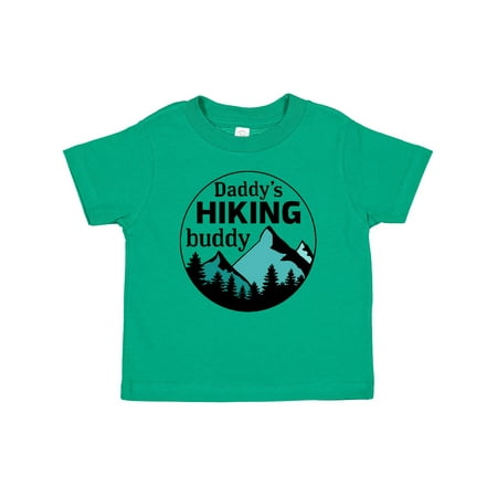 

Inktastic Daddy s Hiking Buddy with Mountains and Trees Gift Baby Boy or Baby Girl T-Shirt