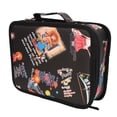 thumbnail image 3 of Haircutting Tools Bag, Barber Tools Storage Bag ABS PU Canvas Wearproof Portable  for Scissors Combs Hair Clippers, 3 of 7