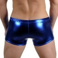 thumbnail image 5 of harmtty Fashion Club Men's Lace Up Patent Leather Boxers Underwear Underpants Shorts,Golden, 5 of 8