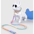 thumbnail image 3 of Dog Rope with Soft Leather Handle Thick Dog Lead Leash for Large Medium Small Dogs (Macaron, 150cm*1.2cm), 3 of 7