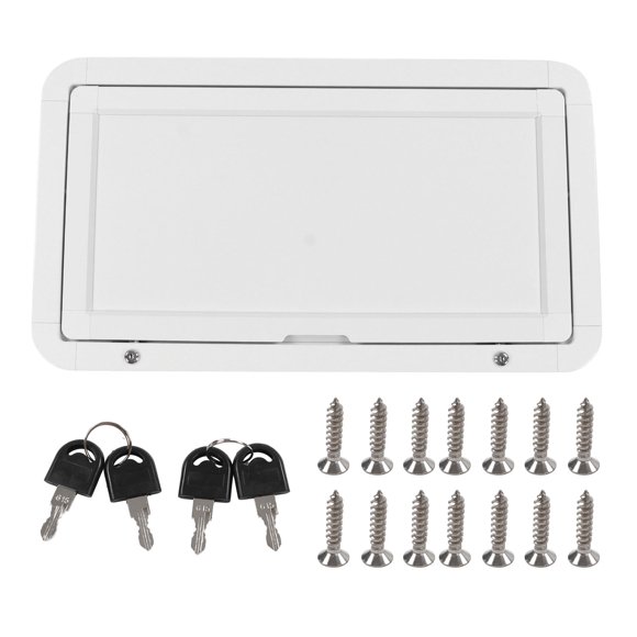 RV External Dining Table with Lock 25KG Maximum Load Aluminum Alloy for MPV Boat Caravan White