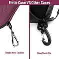 thumbnail image 4 of Funda para gafas de sol Fintie Hard EVA Shell a prueba de golpes, color morado oscuro, 4 of 9