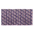 thumbnail image 5 of Bimba Purple Leaves & Floral Pure Silk Printed Scarf Dupatta Head Neck Wrap Bandanas For Women 40 x 80 Inches, 5 of 6