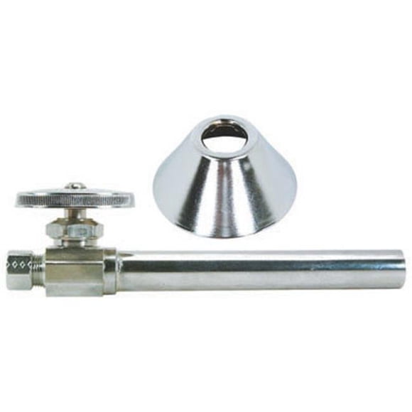 CS41BX C1 .50 x .37 in. Chrome, Straight Valve