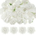 thumbnail image 1 of Cabezas de Flores Artificiales de 40 Paquetes, Cabeza de Peonía de Seda Falsa de 3.15" para Decoraciones, Flores de Peonía Falsas Sin Tallo [Blanco], 1 of 1