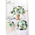 thumbnail image 4 of Combinación de flores artificiales Floweroyal Green Mix Dahlia Roses 24 unidades, 4 of 9