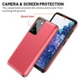 thumbnail image 4 of Dteck Case for Samsung Galaxy S21 Ultra 6.8-inch,Shockproof Wallet Card Slot Holder Pocket Slide Slim Fit Dual Layer Soft TPU Hard PC Hybrid Protective Back Cover,Red, 4 of 6