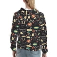 thumbnail image 7 of Wukai Vegetable Quiche Print Womens Hoodies Fleece Sweatshirts Long Sleeve Sweaters Pullover Fall Outfits Winter Clothes-Large, 7 of 7