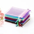 thumbnail image 2 of Bolsa de Organza con cordón para decoración de fiesta, embalaje de joyería, tul, dulces, Navidad, boda, 50%, 2 of 4