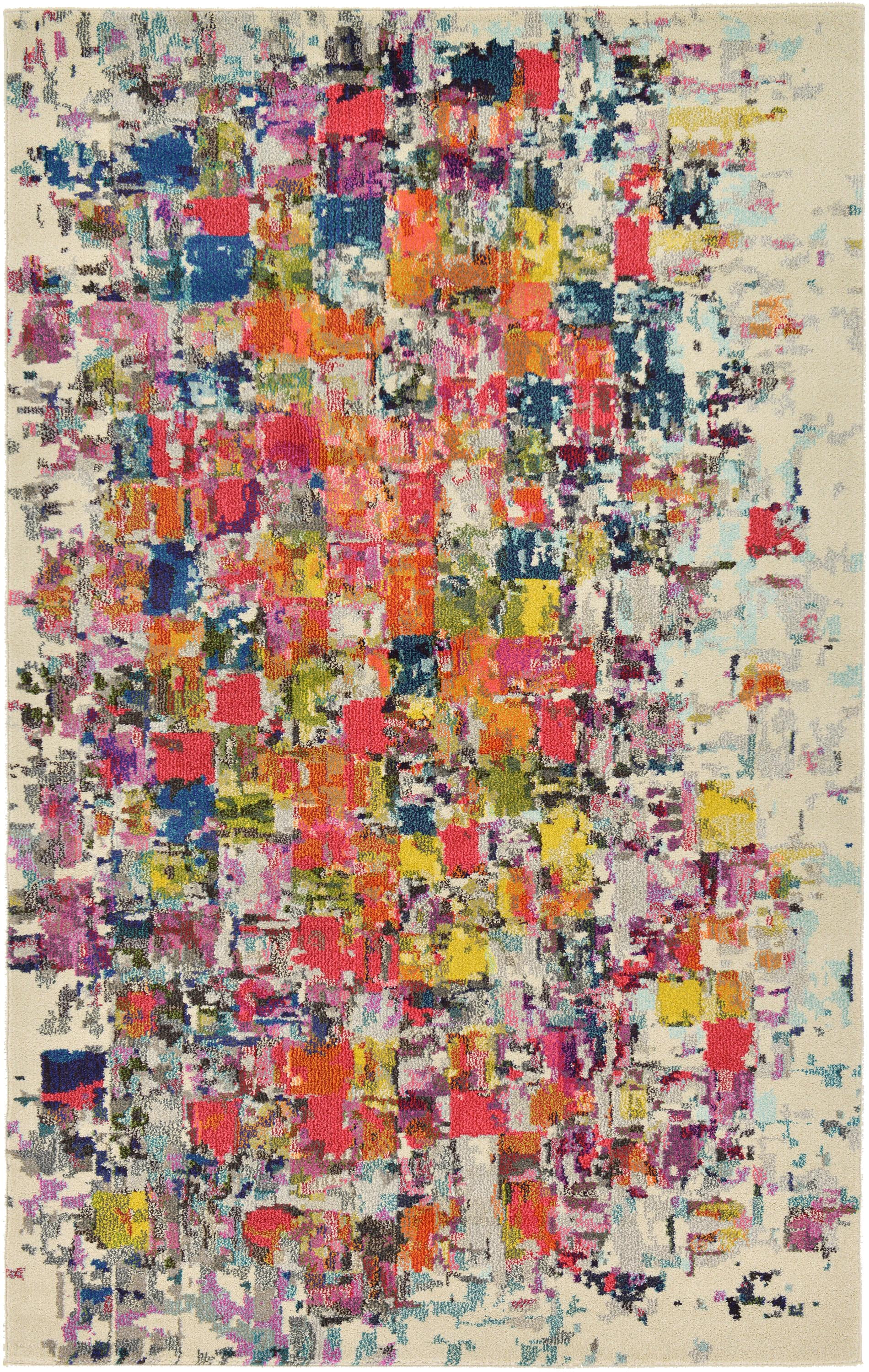 Unique Loom Mila Estrella Modern Abstract Area Rug or Runner