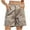 Khaki, variant on Ltctricy Bermuda Cargo Shorts for Women Loose Elastic High Waisted Denim Shorts Trendy Jean Shorts with Pockets