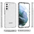 thumbnail image 3 of SaniMore for Samsung Galaxy S23 Plus 6.6" Case, Rugged PC Lightweight Crystal Clear Glitter [Never-Yellowing] Full Body Protective Cover for Samsung S23 Plus Women Ladies Girls, White, 3 of 8