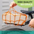 thumbnail image 3 of HUGFEGWE Motorcycle Cargo Net, 15.7"x15.7" Heavy Duty Bungee Net with 6 Adjustable Plastic Hooks, High-Elastic Storage Cargo Rack Net for Motorcycle Helmet Storage Fits Motorcycle, U2537-6242, 3 of 7
