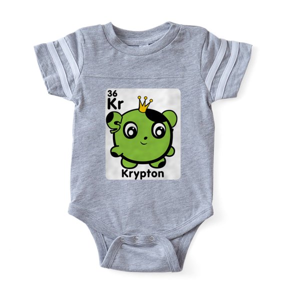 CafePress - Cute Element Krypton Kr - Cute Infant Baby Football Bodysuit