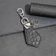 thumbnail image 4 of Leather Keychain,Car Keychain,Keychain for Men,Unisex Keychain,Crocodile Grain Leather Keychain,keychains for car keys, 4 of 5