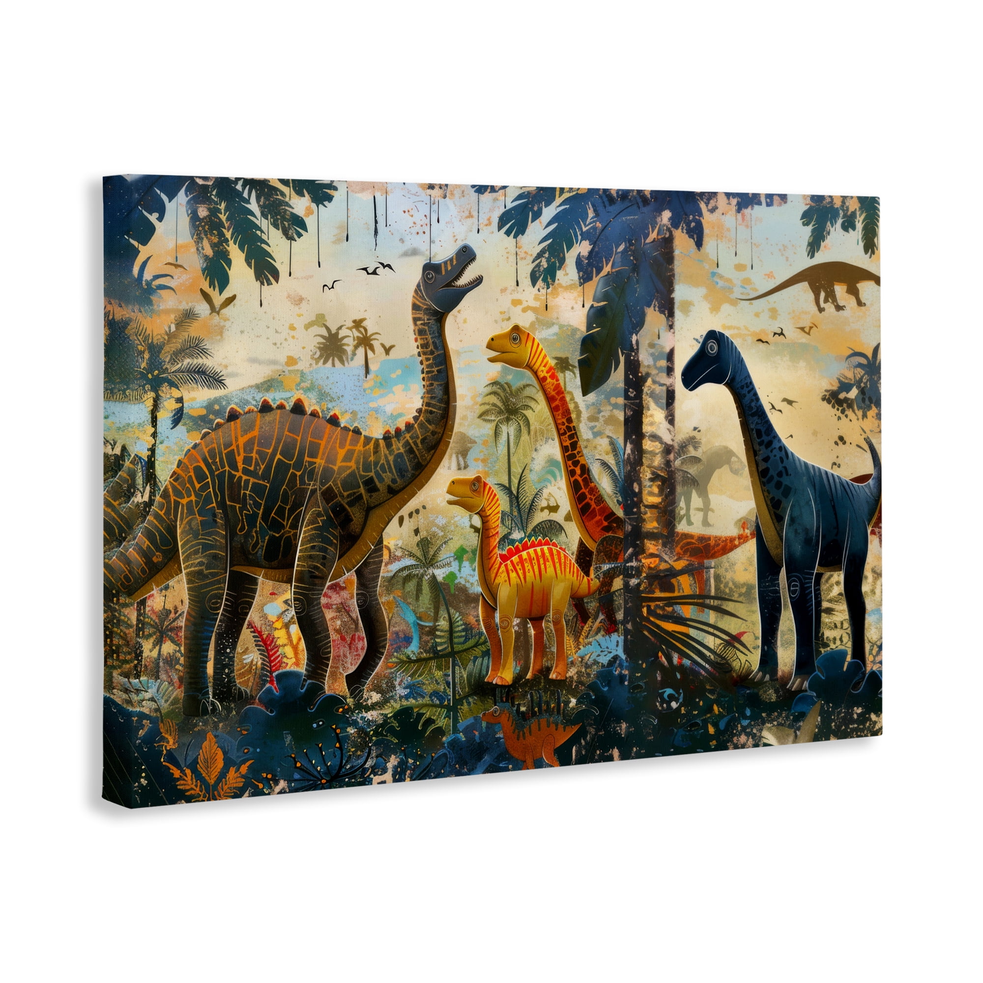 Stupell Industries Jurassic Journey in Nature Canvas Wall Art, design by Lazar Studio