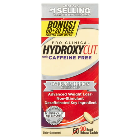 Hydroxycut Pro clinique sans caféine, 60ct