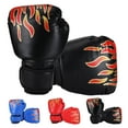 thumbnail image 2 of Greeniant Guantes de boxeo para niños, punzonado, cómodos, de cuero PU, de algodón, ajustables, portátiles, para ejercicio de Kickboxing, Type7 NO7, 2 of 6