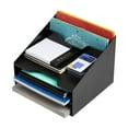 thumbnail image 5 of Mind Reader Desktop Organizer, Vertical File Holder, Paper Trays, Office, Plastic, 12.5"L x 11.75"W x 9.5"H, Black, 5 of 7