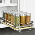 thumbnail image 6 of LYNK PROFESSIONAL Elite 6-1/4" Wide Pull Out Spice Rack Organizer for Cabinet, Slide Out Shelf, Chrome, 6 of 9